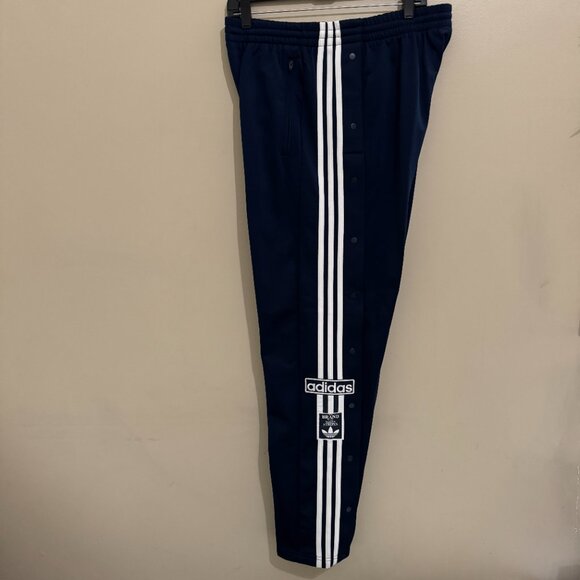Adidas Adibreak Breakaway Snap Button Sides Track Pants Mens Navy IM8220 NEW - Picture 8 of 16